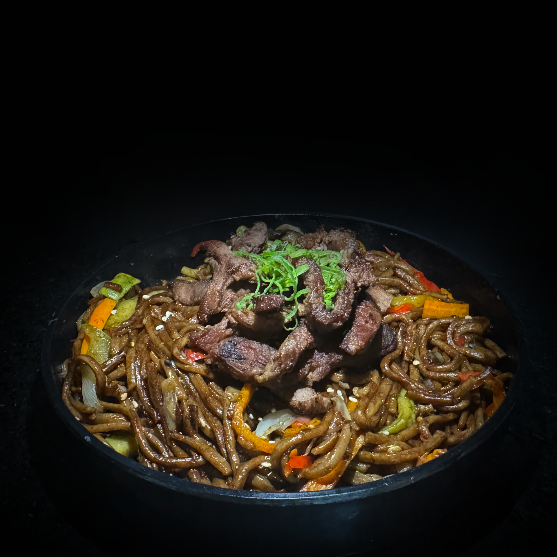 Yakisoba de carne